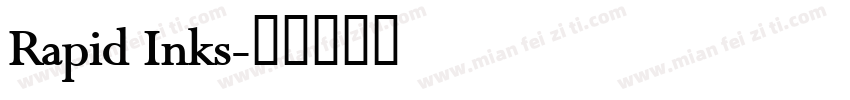 Rapid Inks字体转换
